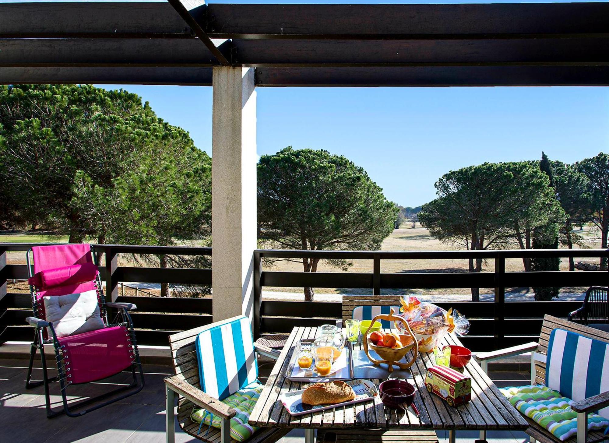 Vert Paradis - Vue Apaisante Sur Golf, Pins Parasols, 2E Etage - 80 M2 Dont Terrasse Avec Pergola, 2 Chambres, 3Et Iles, 3 Clim, Wifi - Piscine, Parking Et Park A Velos, Ascenseur - En Option Linge, Menage - Pistes Cyclables, Mer A Proximite Saint-Cyprien  Exterior foto